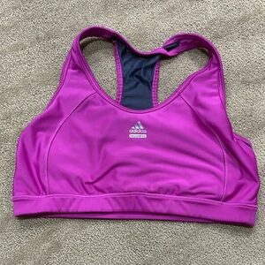 Adidas Women's Vibrant Purple tech fit clima cool Sports Bra